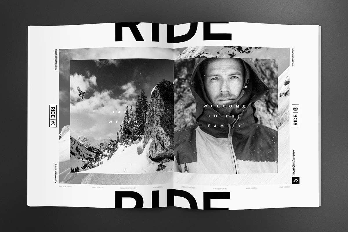 Ride Snowboards snowboard print ad campaign hovercraft hovercraft studio