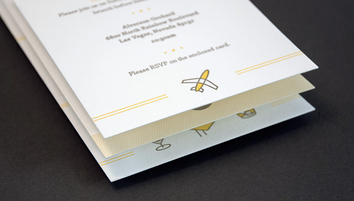 letterpress Invitation wedding icons typography   cards envelope