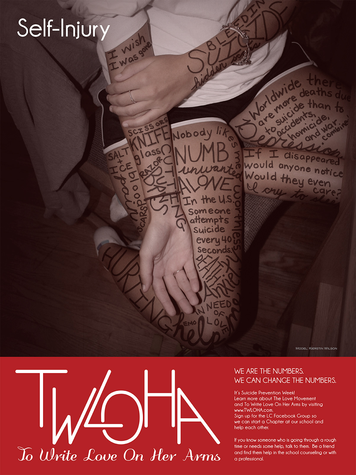 TWLOHA SBigoraDesign poster logo suicide prevention Lynchburg College