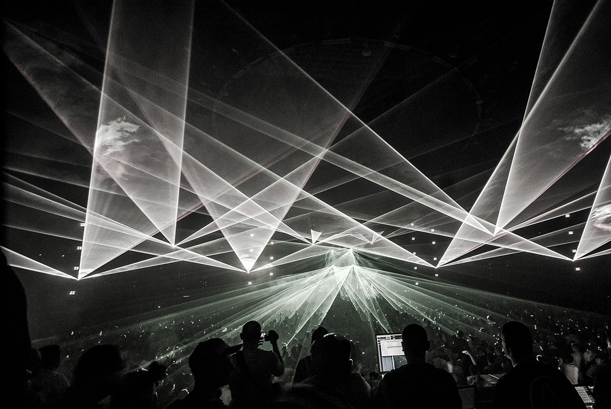 animations lasers lights mayday Stage techno visuals