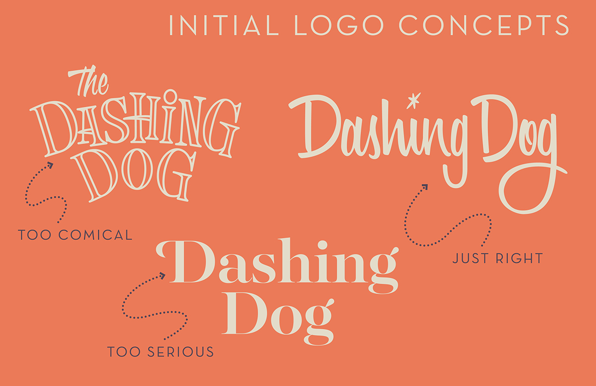 brand identity shampoo dog mid-century modern Mid Century modern surf rock ad advertisement Brush calligraphy logo