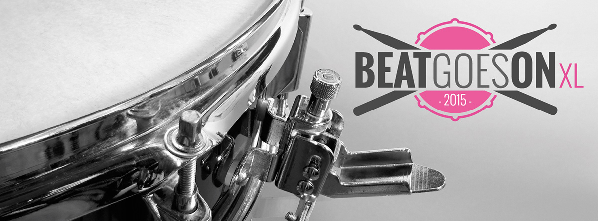 BEAT goes on xl Helmond pieter claessens logo design hmc Helmonds Muziek Corps slagwerk drums