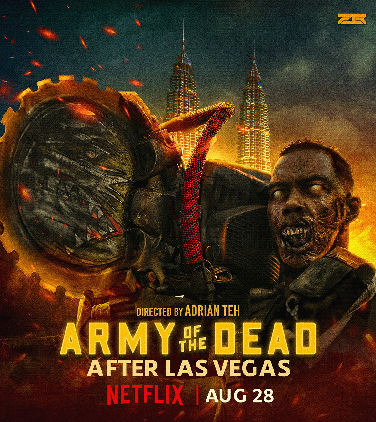 Army of the Dead concept art key art key visual Las Vegas movie poster poster zack zyder zouqi berapi