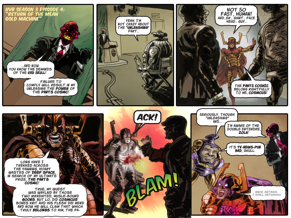 Comic Book Hulk Bizarro comic panels sequential comicstrip digitalcolor dc