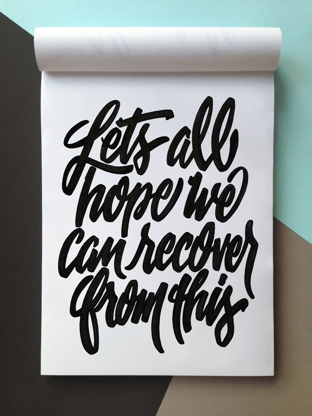 phrases hand-drawn type lettering