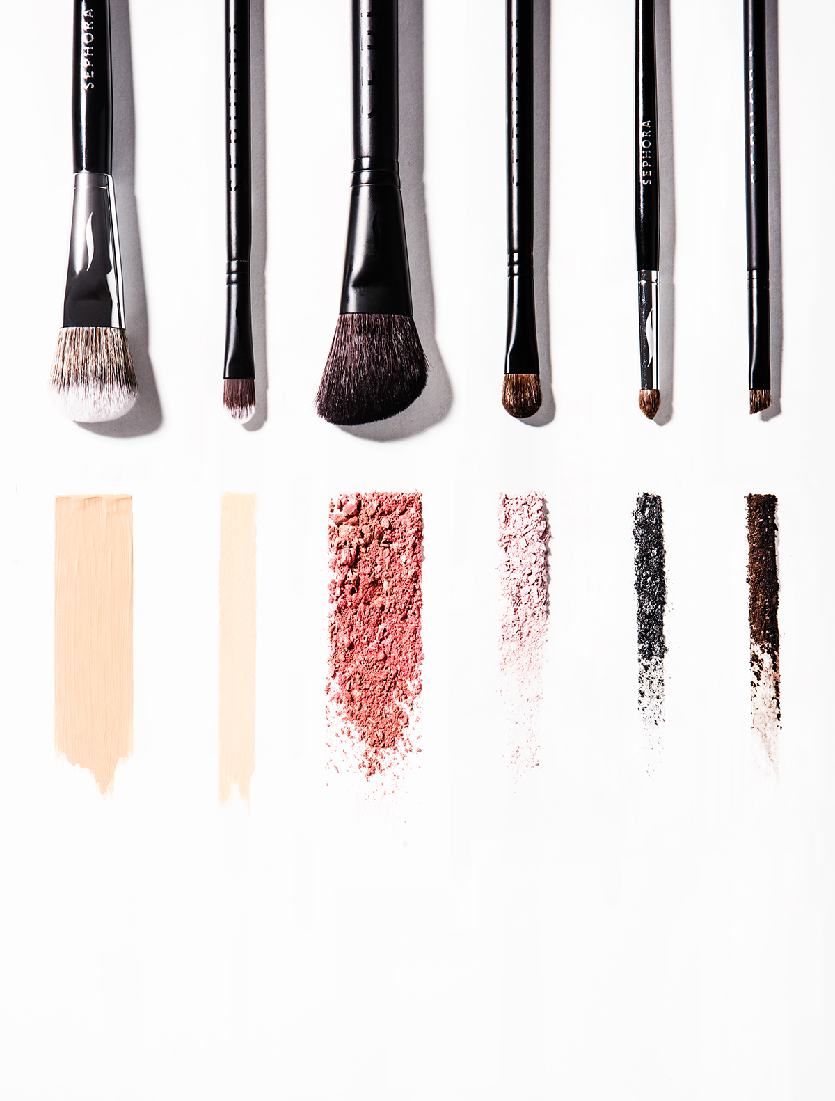 magazine cosmetics beauty styling  props acne sv fresh blush brushes makeup cosmetics tools
