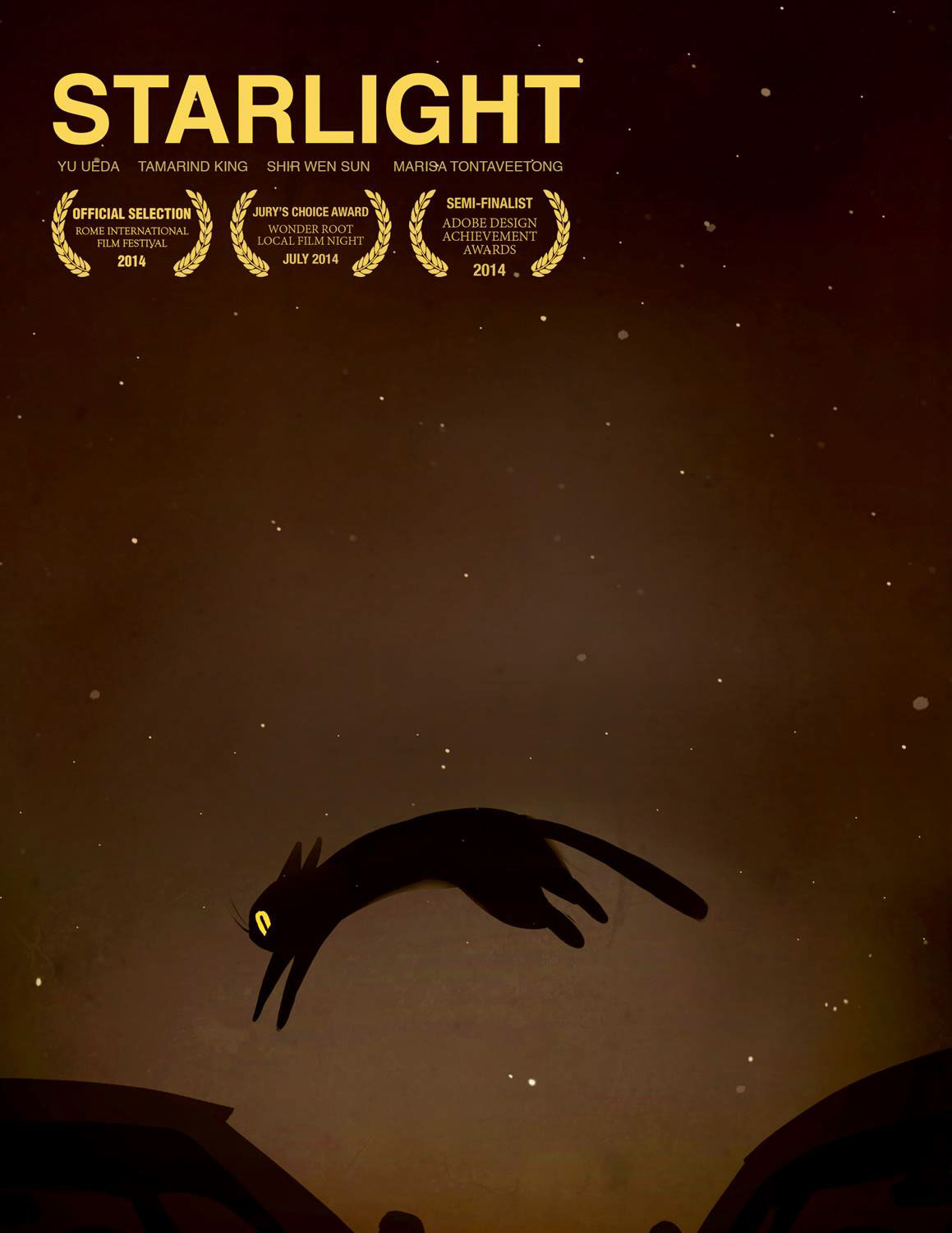 short film cats starlight Drive Through Movies 2d animation design animated documentary design