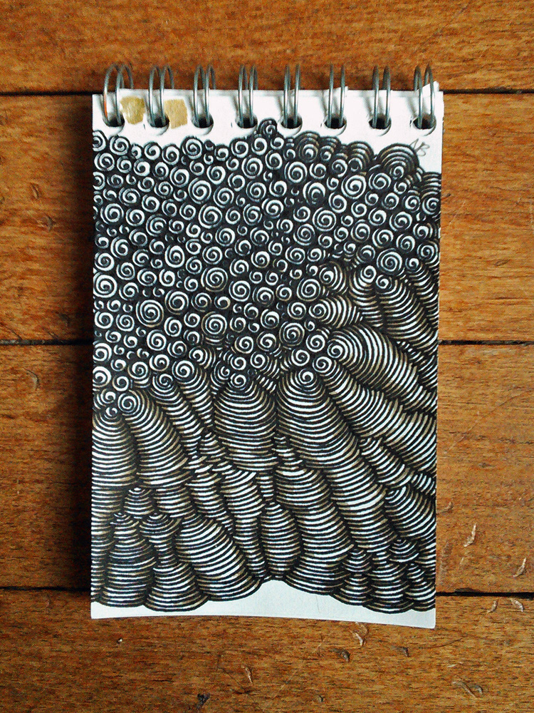 doodle dessin pattern motif optical illusion Spiral