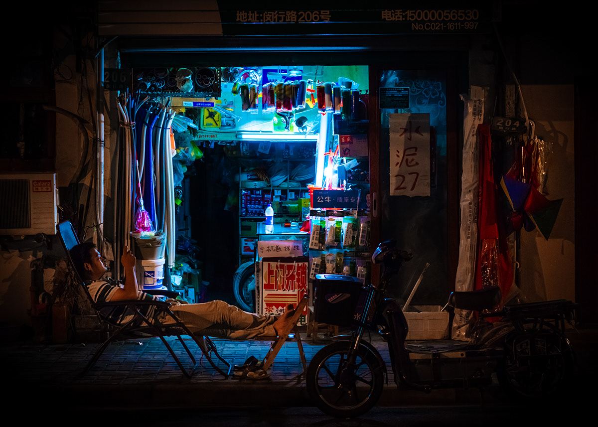 street photography night night photography shanghai china Street dark Urban people
