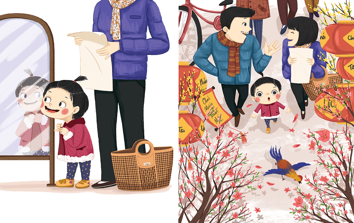 Picture book children book Lunar New Year