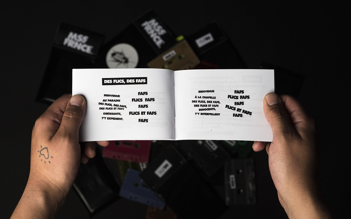 branding  cassette punk fanzine Futura handmade photocopier vinyl visual identity poster