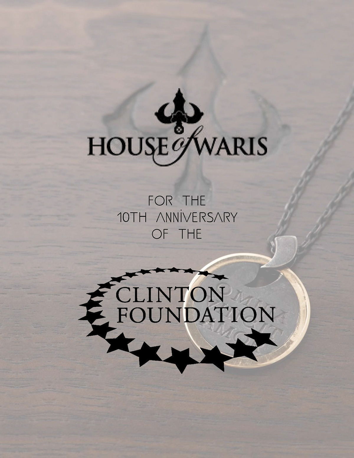 jewelry  necklace  clinton foundation clinton global innitiative house of waris