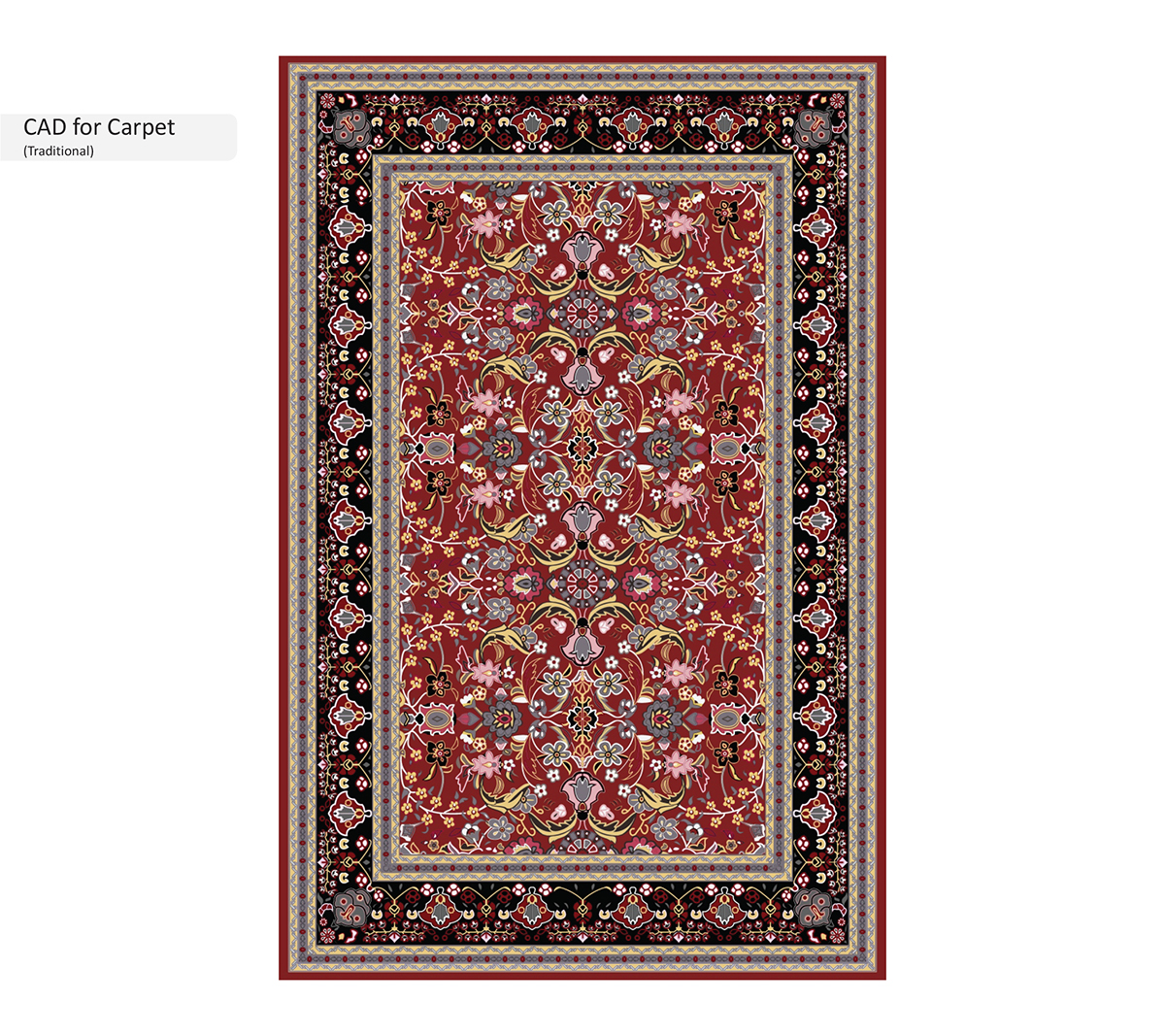 carpet Rug CAD for Carpet ned graphics design