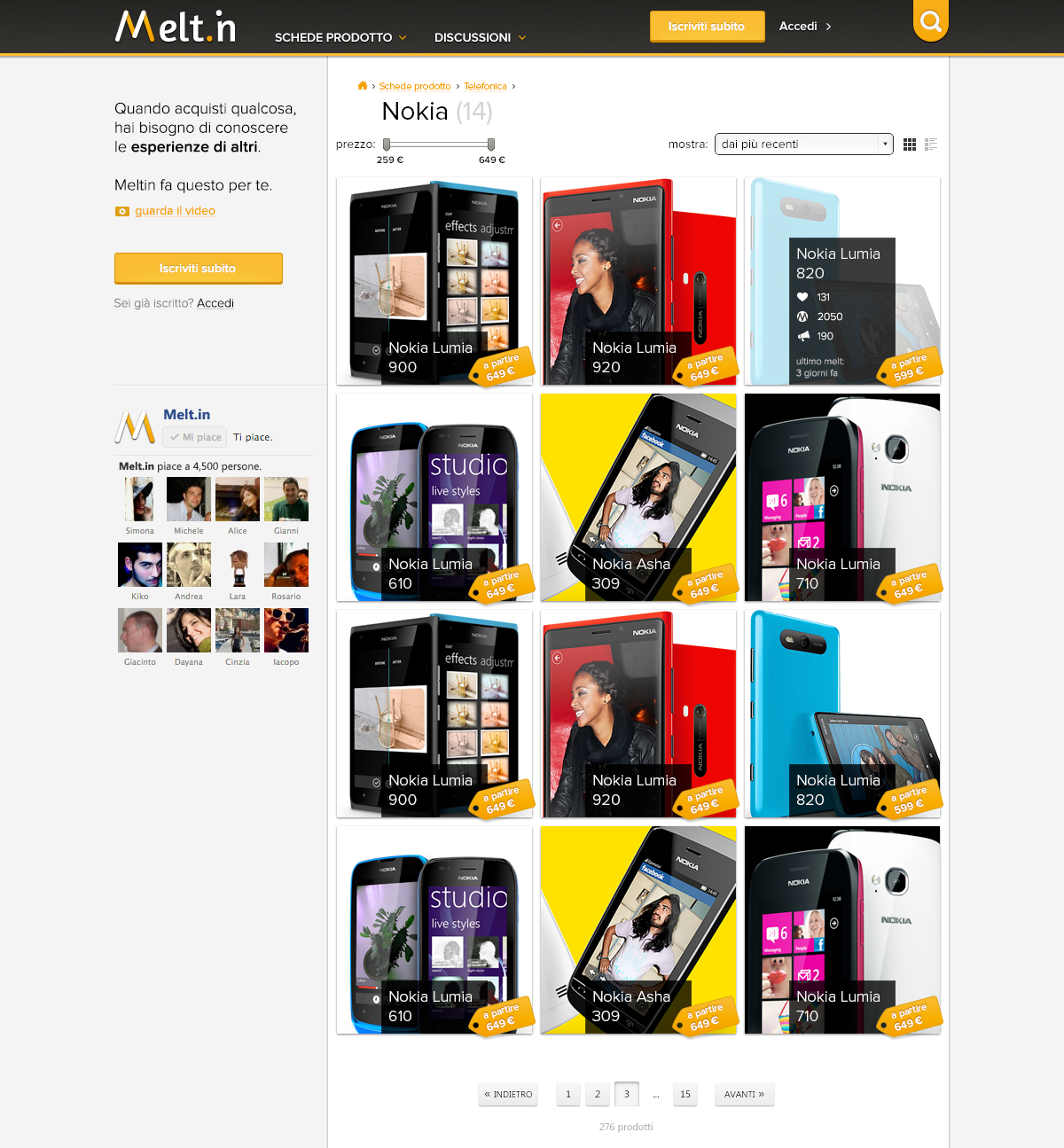 meltin Melt IN UI user interface user experience interaction directory Web design