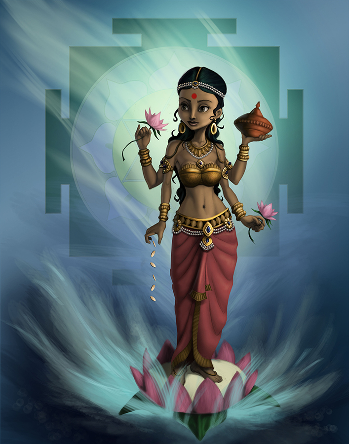 art digital Hindu goddess