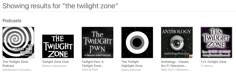 Cover Art podcast branding  logo sci-fi science fiction eye eyball the twilight zone
