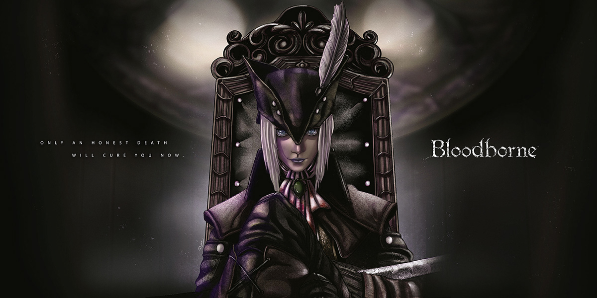 Bloodborne Lady maria fanart fan art gothic oldhunters game DLC