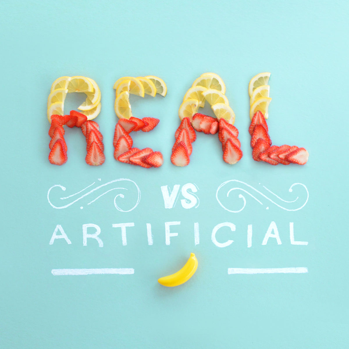 Real Fruit food type Food Typograpy HAND LETTERING lettering tmoneydesign chalk