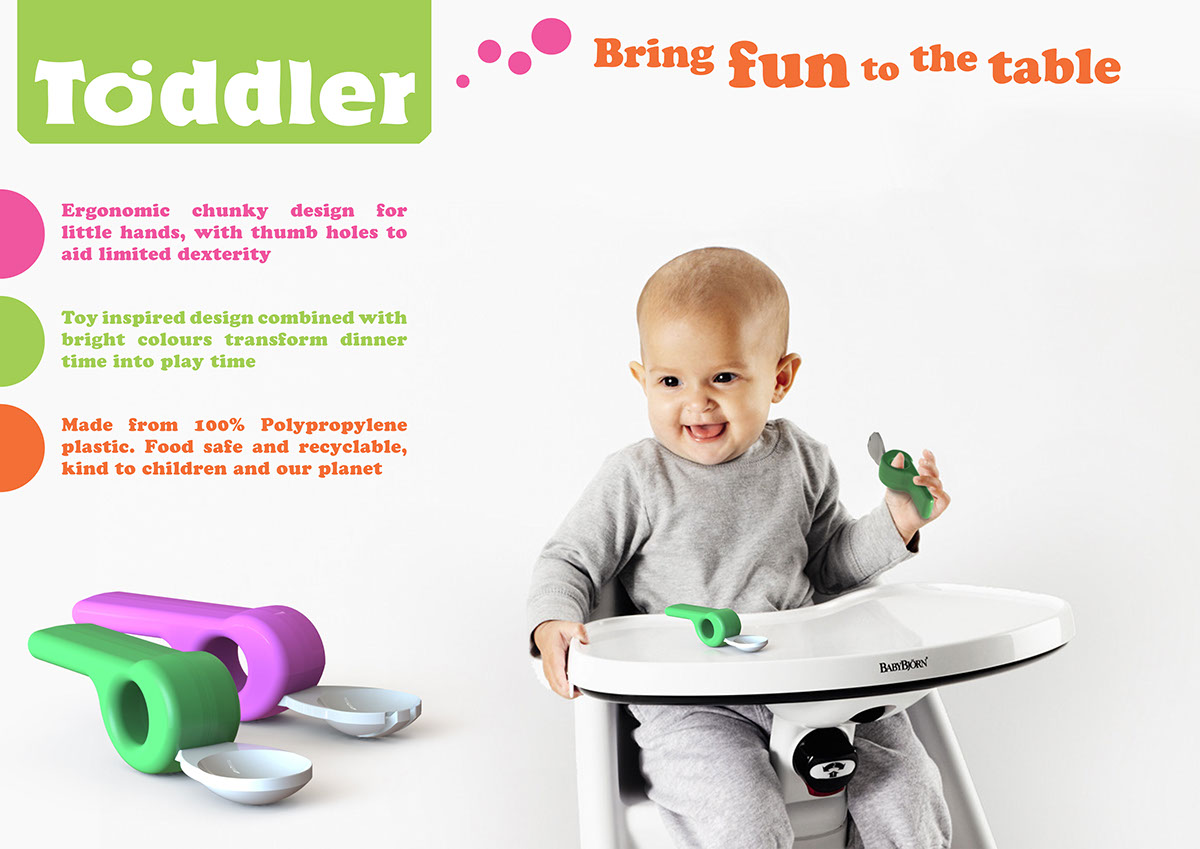 spoon toddler toy Eating  Food  plastic bright Colourful  Fun problem solving creative injection moulding concept