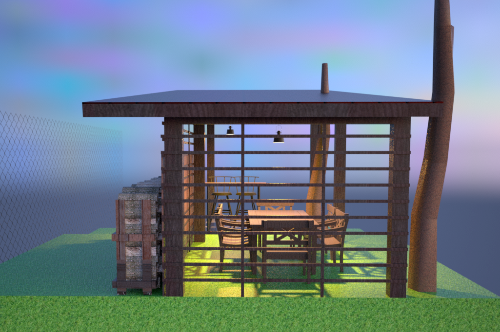 terrace wooden construction