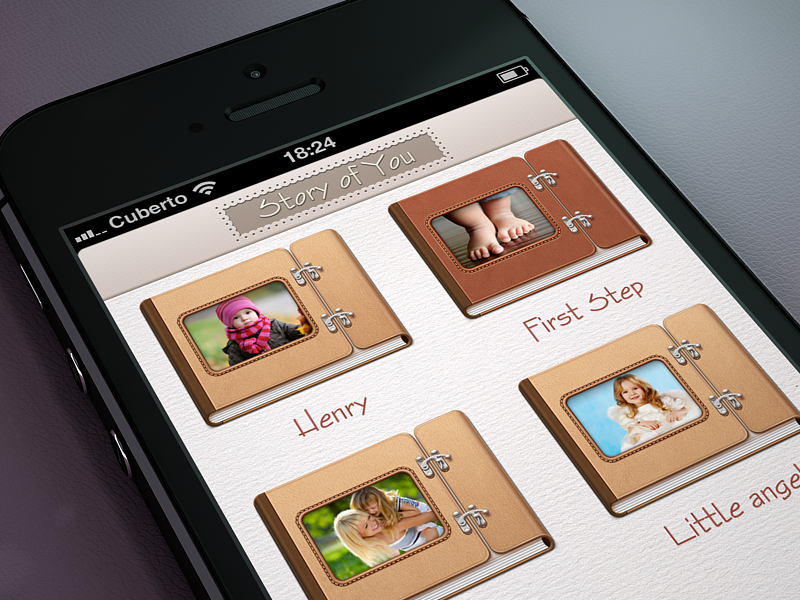 UI ux Interface ios iphone iPad photo pages cuberto graphics design Icon development