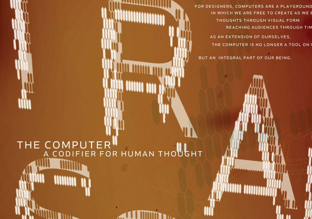 poster type deconstruction digital pisel human Technology conference
