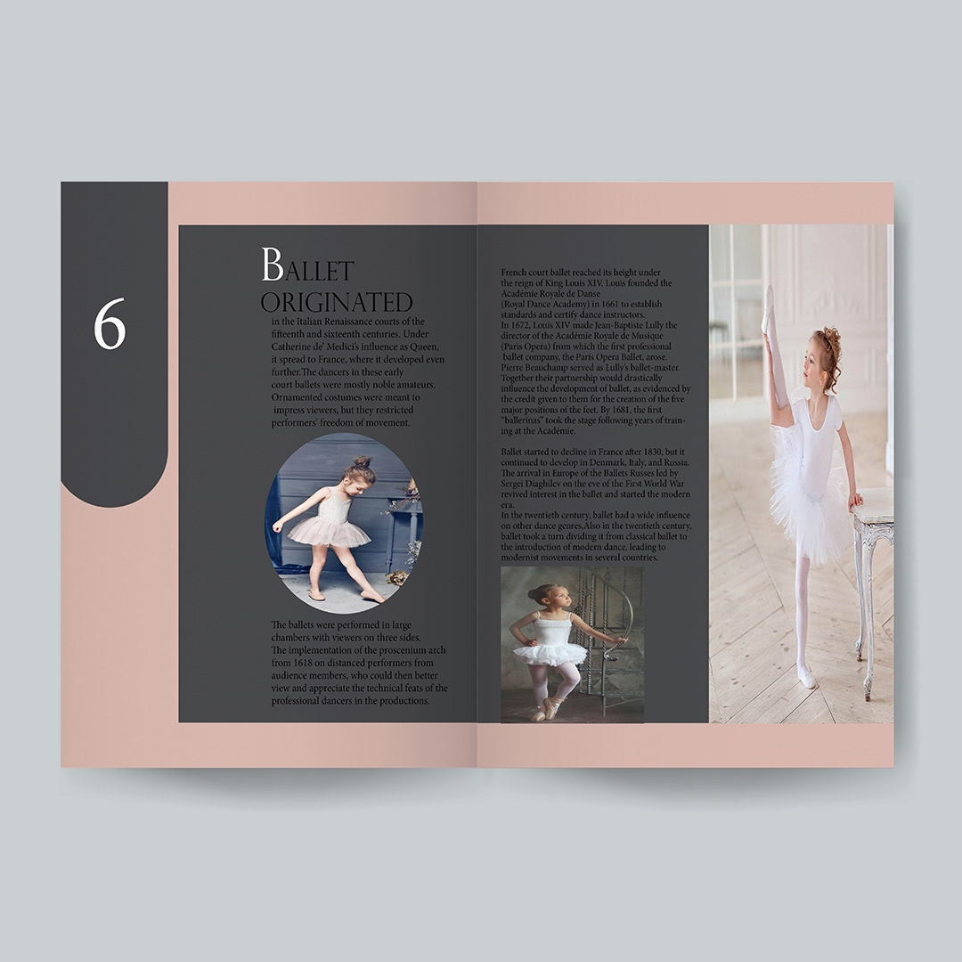 design Fashion  ballet DANCE   music cover book design magazine