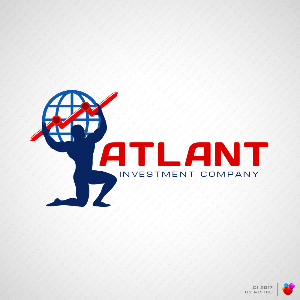 logo designer дизайн логотипа логотип ATLANT brandbook business Investment logomaker дизайнер москва логотипы