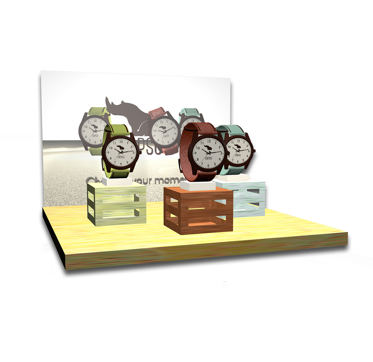 Watches watch reloj lapso Web cartel 3D sand Rhino rinoceronte logo Logotipo