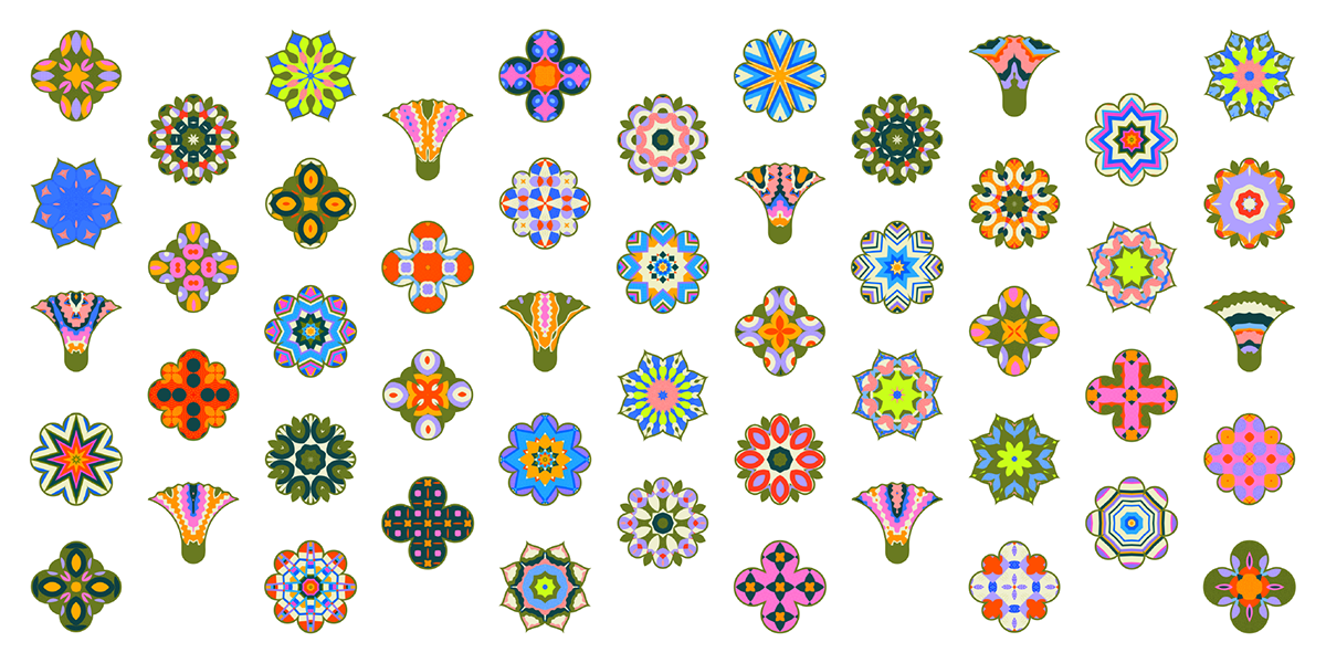 videoart geometric pattern Flowers artwork concept art gif motion design graphics
