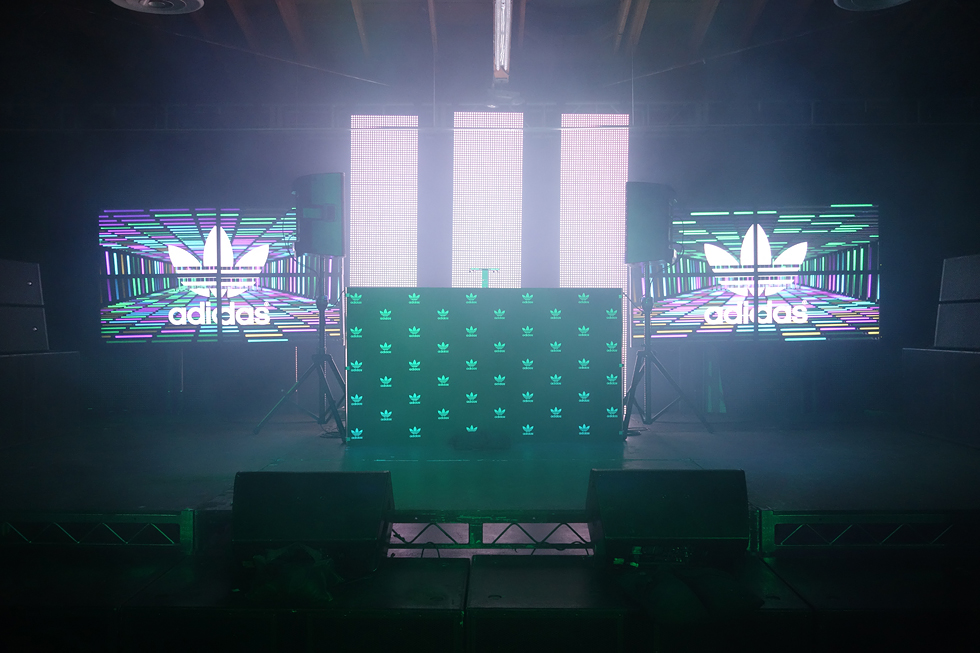 adidas adidas original respect the west STAGE DESIGN VJ pixel mapping projection mapping