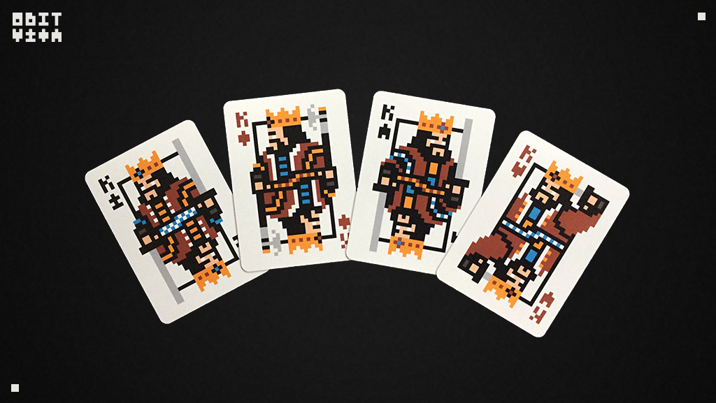 8bit crowdfunding custom cards design Kickstarter Pixel art Playing Cards