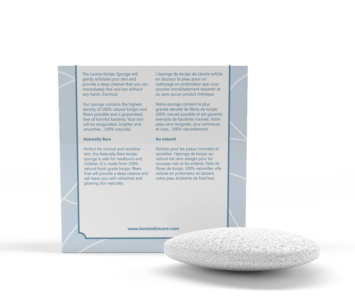 labeling box Sponge konjac Cosmetic beauty skin care Mockup mock-up product visualization