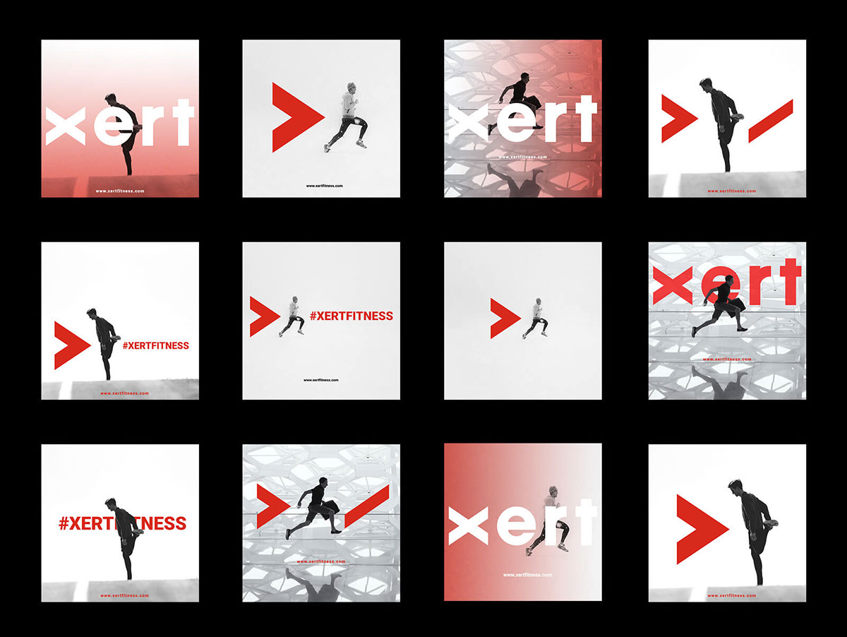 branding  identity design sport fitness logo deisgn images social media Identity System