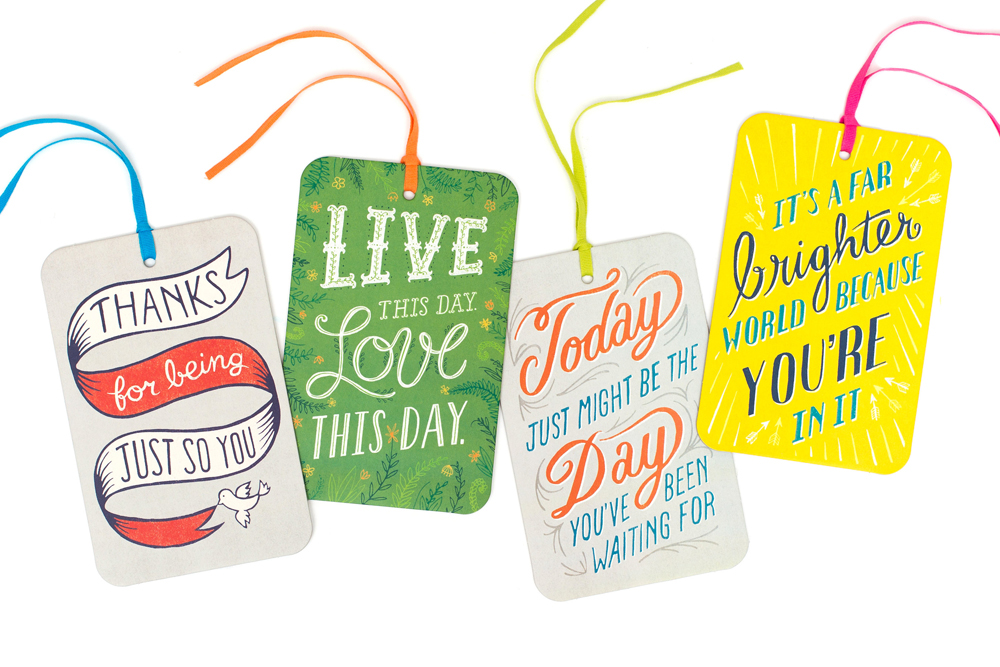 cards compendium inspirational Quotes hand drawn lettering tags