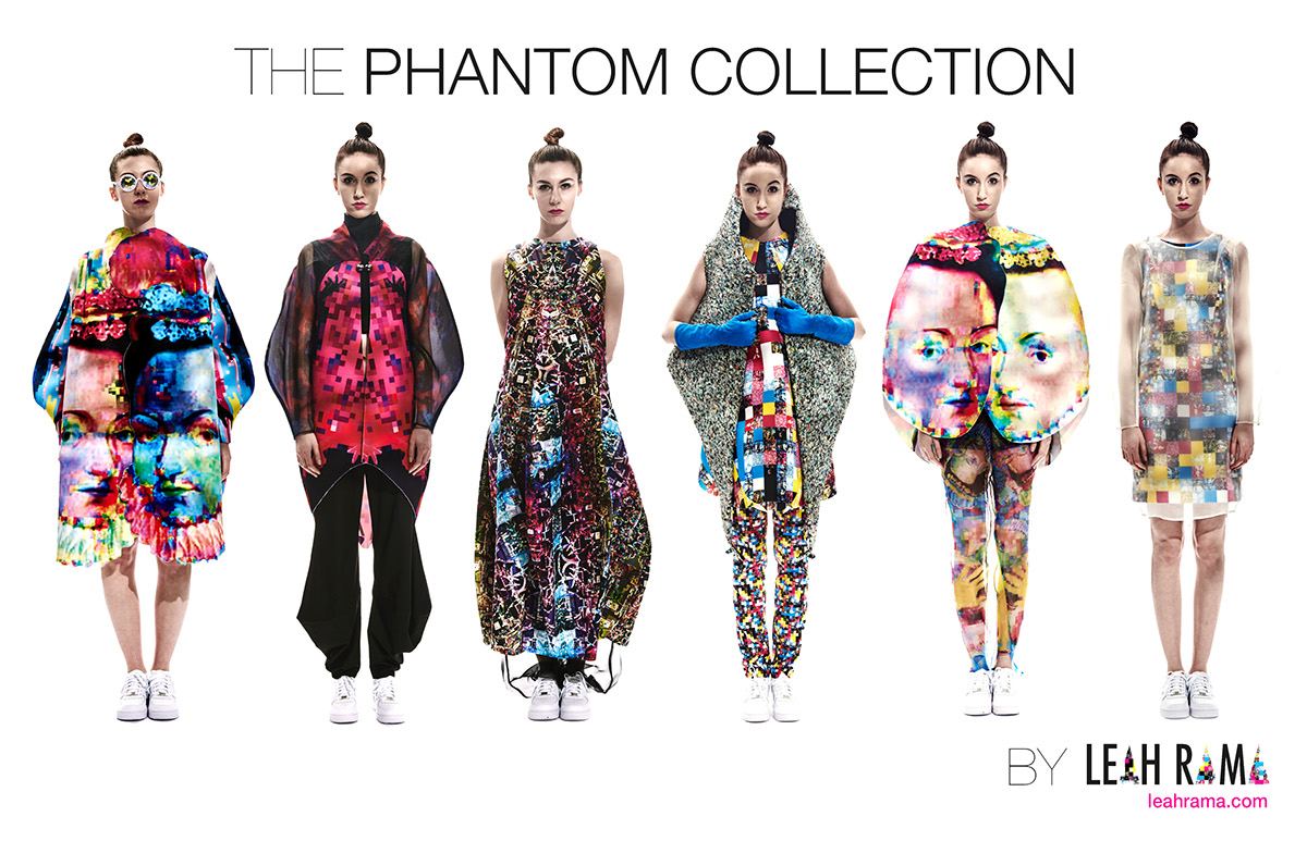 phantom ghost Leah Rama SCAD fashion design editorial couture fabric design color theory conceptual design Perchta von Rosenberg Ceskt Krumlov madethis colossal