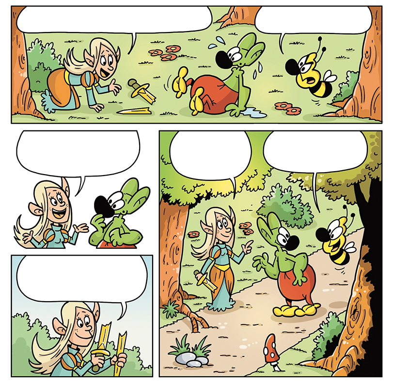 comics komiks daizyvale sedmikraskov časopis children kid DETI ILLUSTRATION  elf