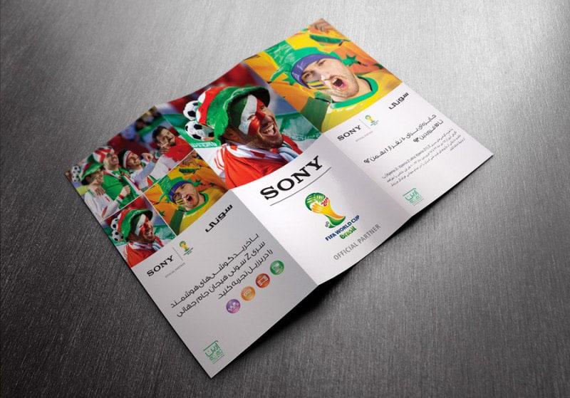 Sony Borochure Iran Advertising  campaign billborad design Photography  art direction  catalog