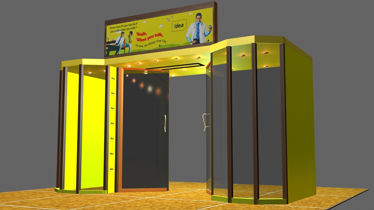 branding  design Exhibition  Stall Design modeling gate design product design  visualizer 3D Logo Design Production