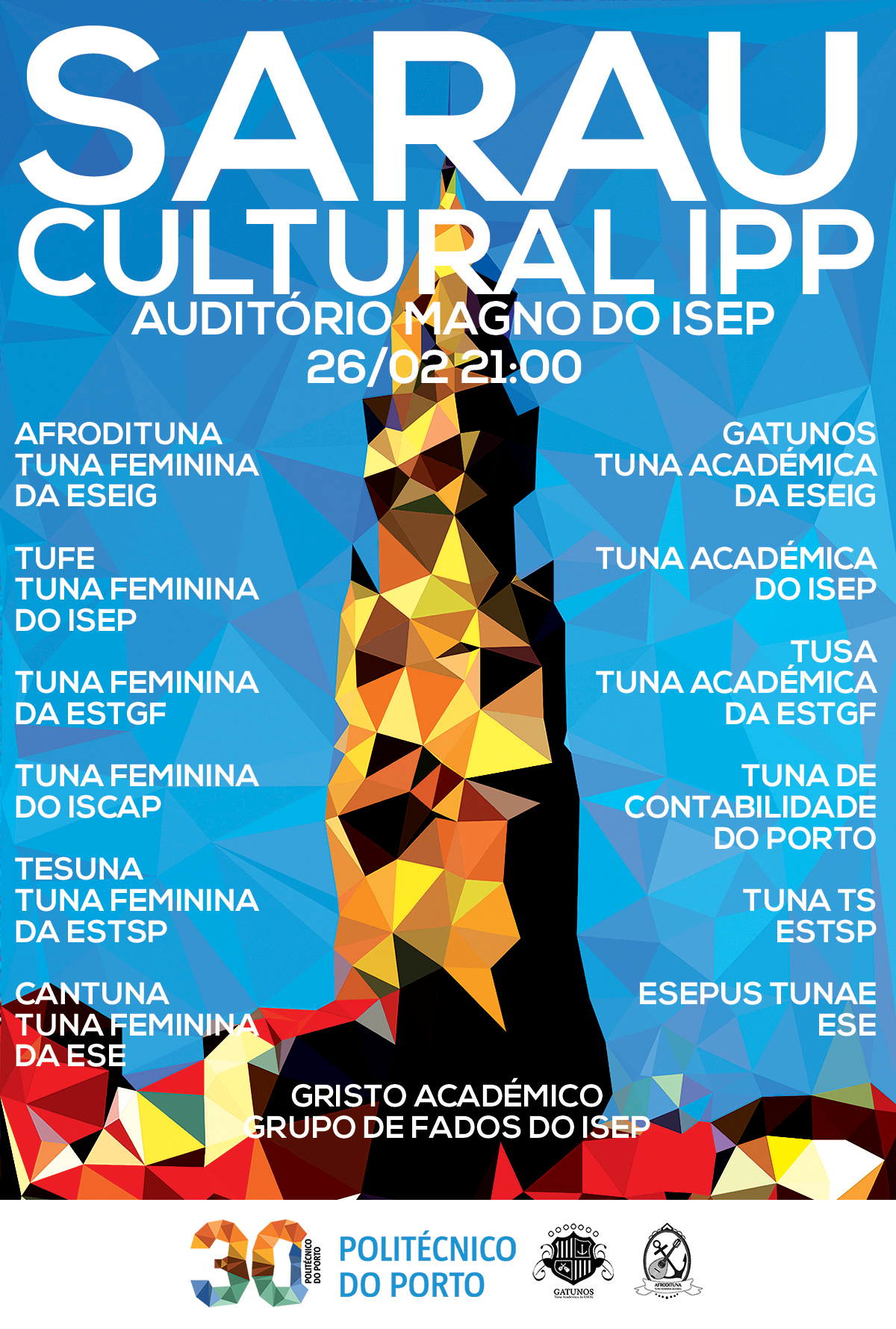 IPP sarau cultural politecnico porto Tunas musica artes tradição 30 anos
