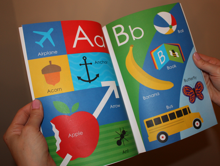 alphabet ABC childrens book book kids colorful alphabet book ABC's early learning