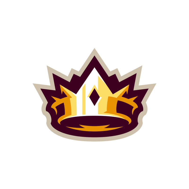 Mascot logo esport knight crown king skull lion sport sports