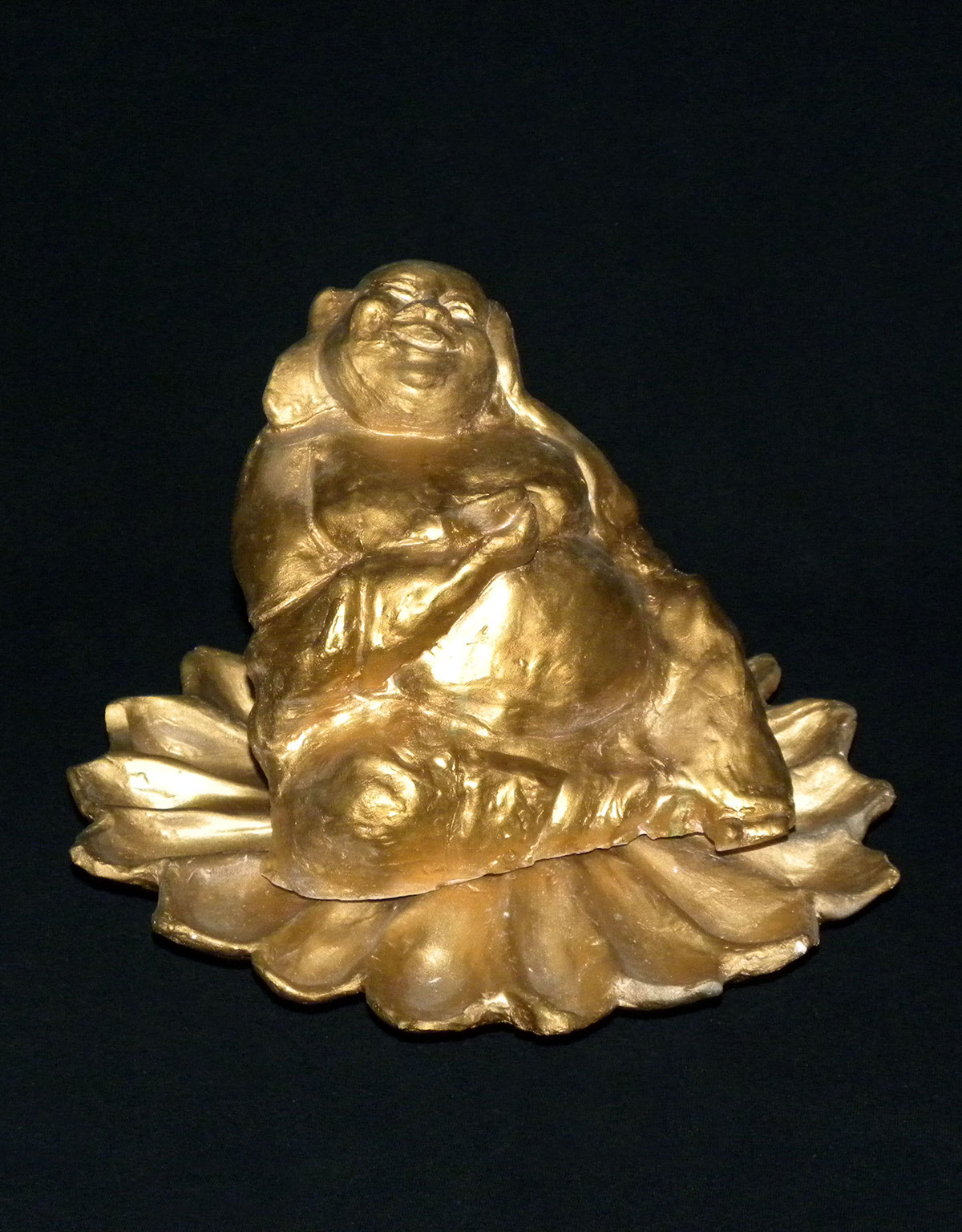 sculpture clay Plaster Cast jewelry holder Buddha