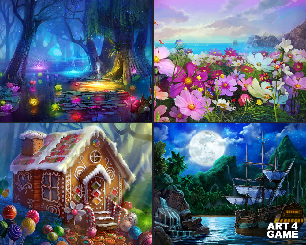 slot slot game slot art background fantasy medieval slots background elves color Digital Art 