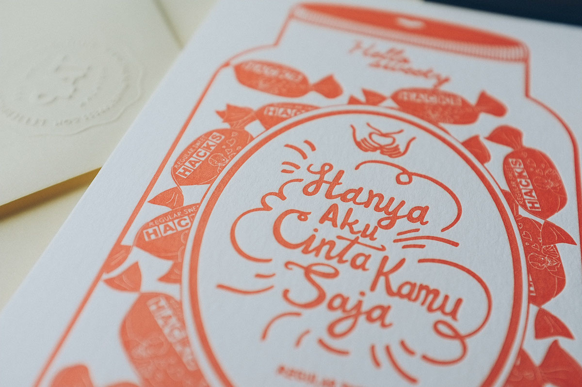 letterpress Valentine's Day valentine's card greeting card the alphabet press malaysia letterpress malaysia