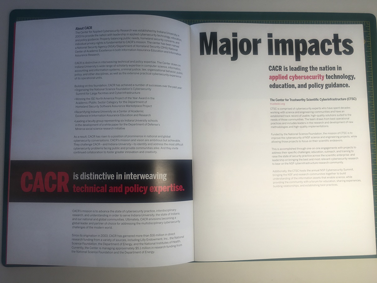 brochure annual report marketing   University Layout strategic plan