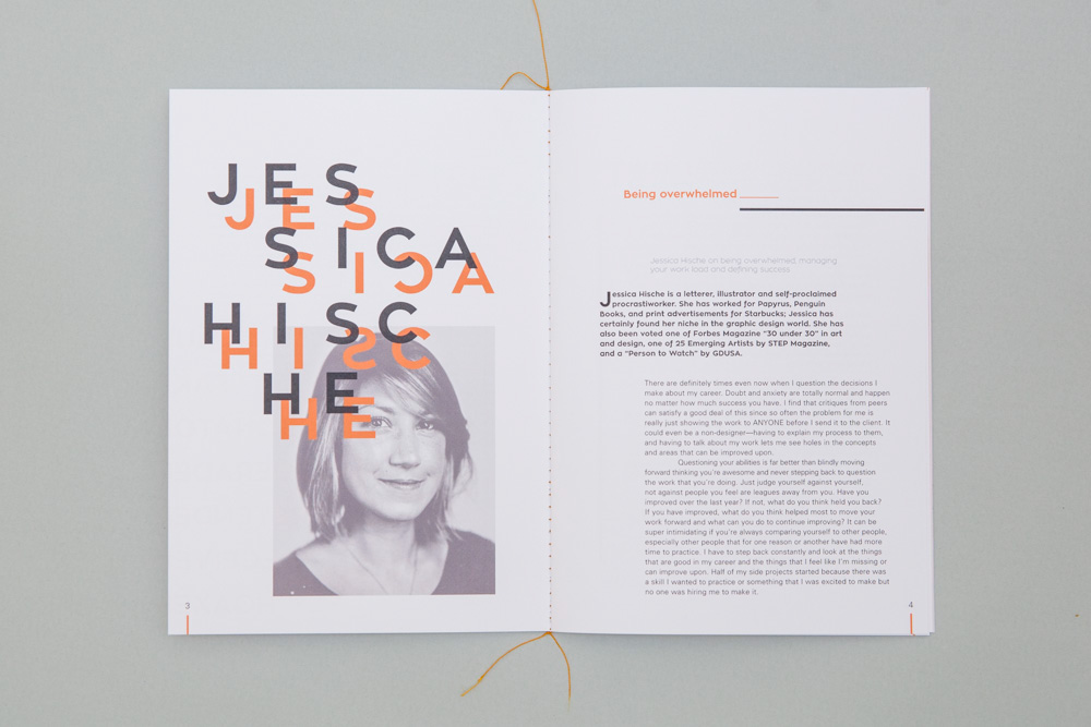 adobeawards editorial imposter print orange student