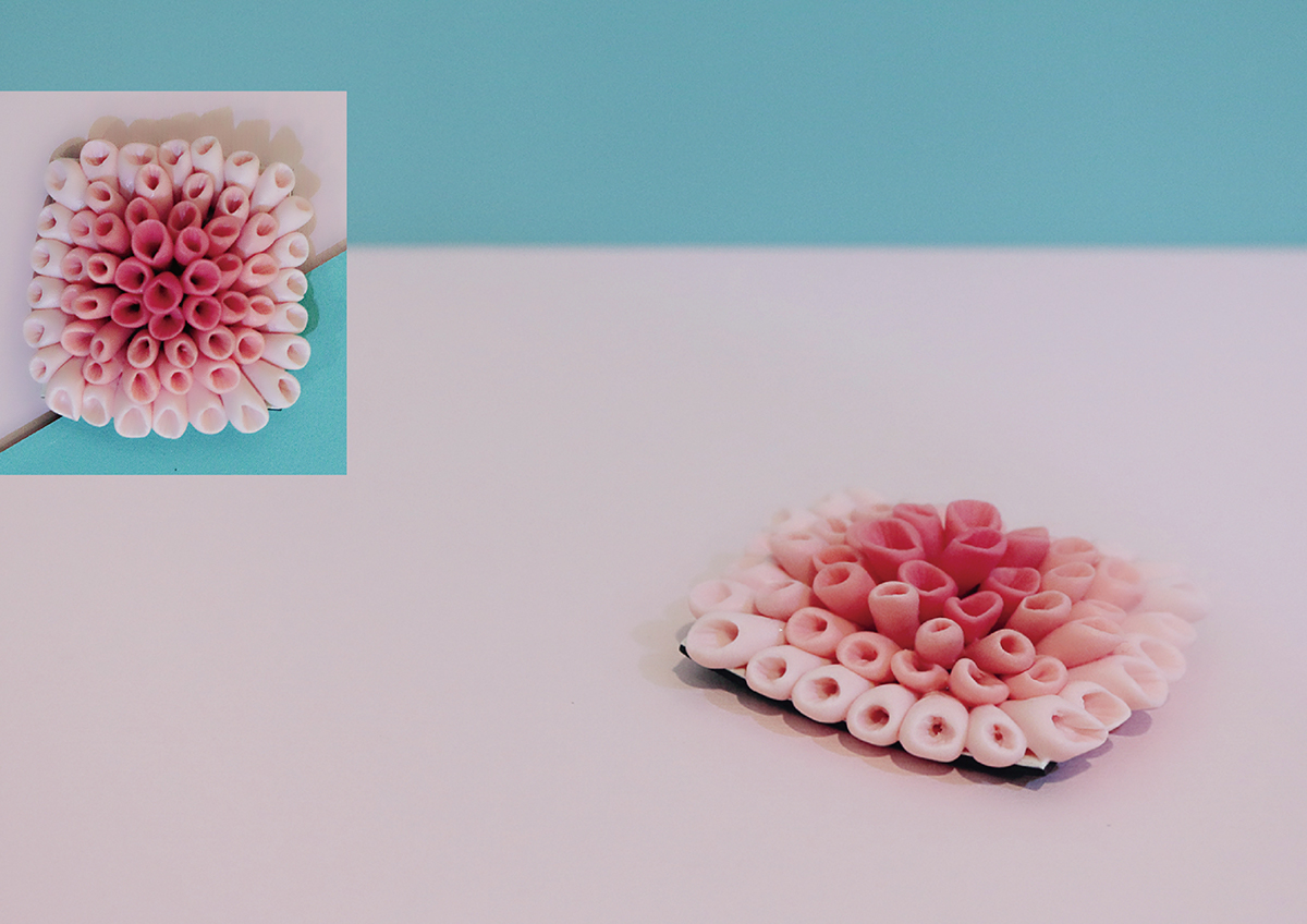 Resin clay clay spring pattern flower