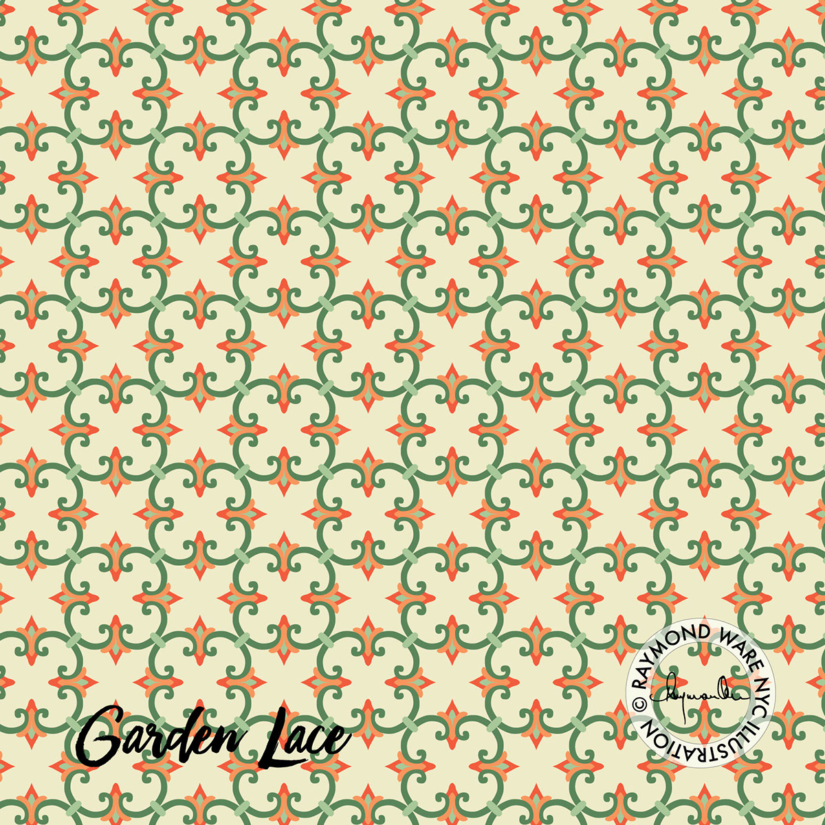 Surface Pattern surface design Textiles fabric Collection summer floral garden bright