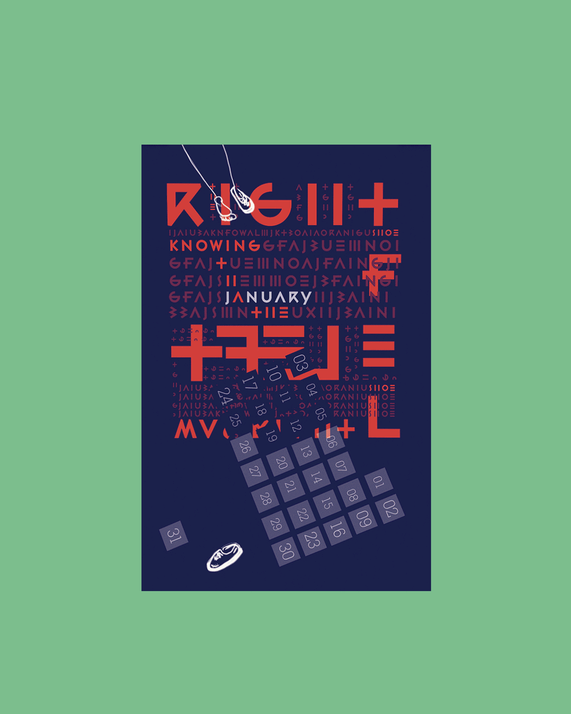 calendar functional type color Stories bold print abstract Typeface deconstruction